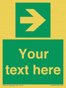 Custom Arrow Right Sign